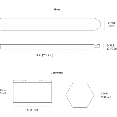 Nanoleaf - Lines 60° Hex Expansion Pack (3 panels)