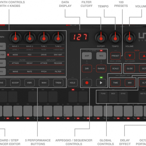 IK Multimedia - Sintetizador UNO Synth
