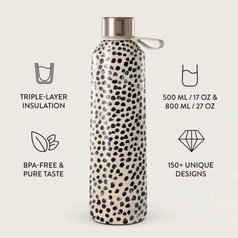 Burga - Water Bottle 500ml (almond latte)