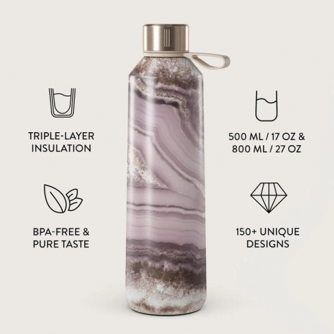 Burga - Water Bottle 500ml (golden taupe)