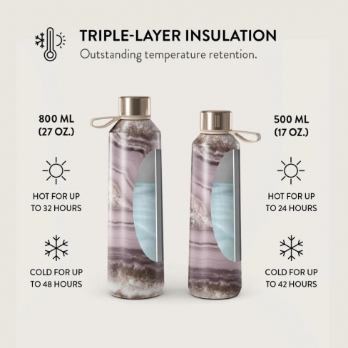 Burga - Water Bottle 500ml (golden taupe)