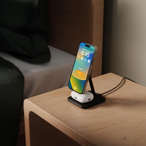 twelve south - HiRise 2 Deluxe 2in1 Qi2 charger (black)