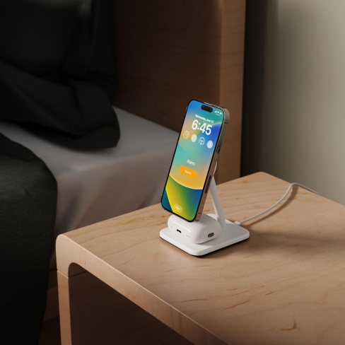 twelve south - HiRise 2 Deluxe 2in1 Qi2 charger (white)
