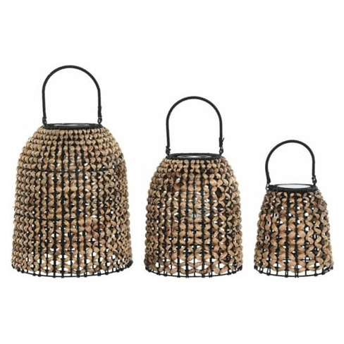 Conjunto de Lanterna ITEM Junco Bateria LED (3 Set Solar)