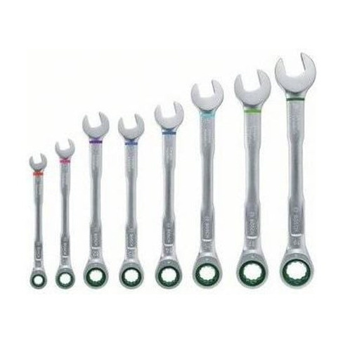 Conjunto de 8 Chaves Combinadas com Catraca BOSCH