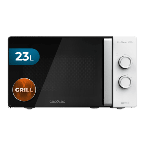 Micro-ondas Cecotec ProClean 4110 - 800W, 23L, Grill