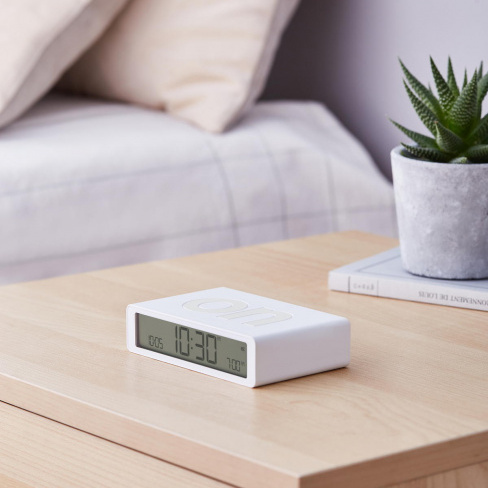Lexon - Despertador FLIP Classic (white)