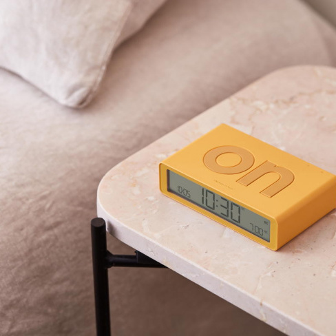 Lexon - Despertador FLIP Classic (yellow)