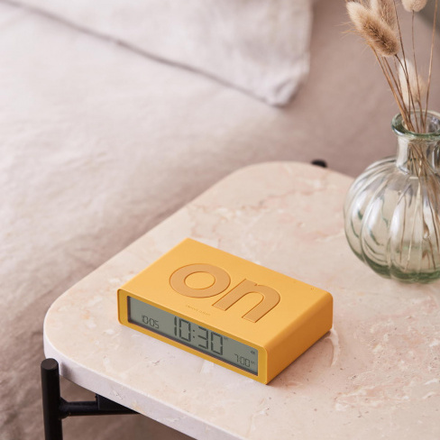 Lexon - Despertador FLIP Classic (yellow)