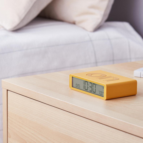 Lexon - Despertador FLIP Classic (yellow)