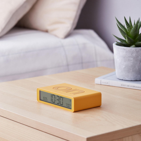 Lexon - Despertador FLIP Classic (yellow)