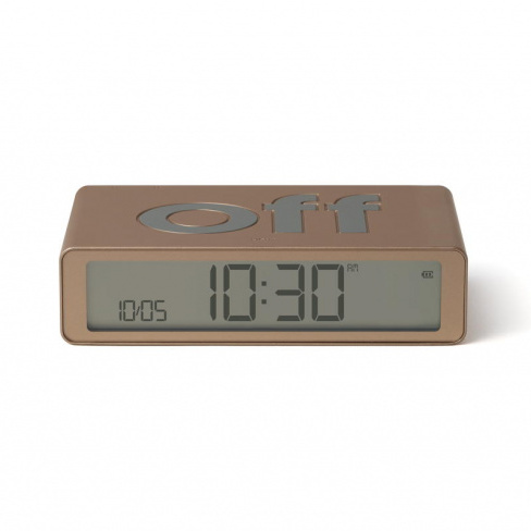Lexon - Despertador FLIP Classic (soft gold)