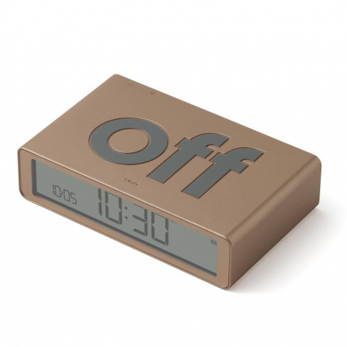 Lexon - Despertador FLIP Classic (soft gold)