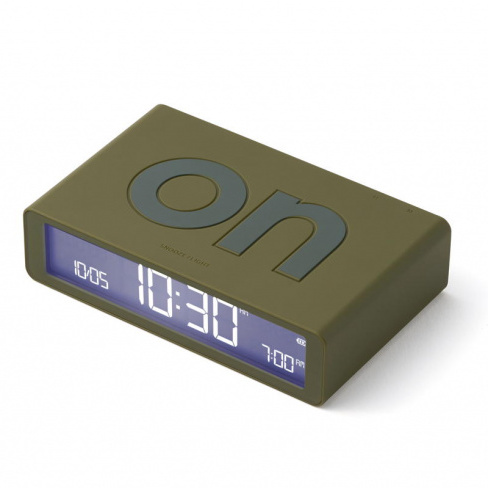 Lexon - Despertador FLIP Classic (khaki)