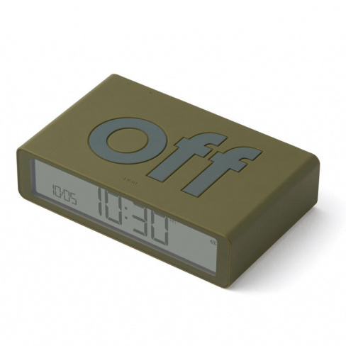 Lexon - Despertador FLIP Classic (khaki)