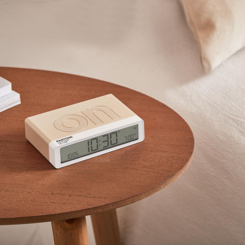 Lexon - Despertador FLIP Classic (Pantone sand dollar)