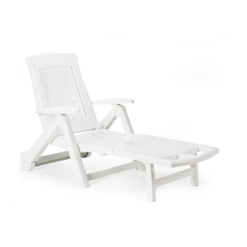 Espreguiçadeira Zircone Branca IPAE PROGARDEN (72x195x101cm)