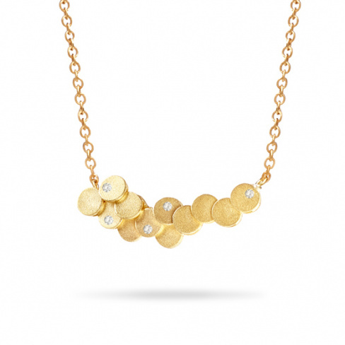 Colar MATER Coleção SCALES Ouro Amarelo e Diamantes