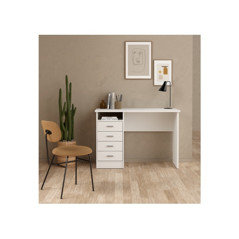 Secretária TVILUM Funtion Plus Branco 4 Gavetas (110 x 76 x 48.5 cm)