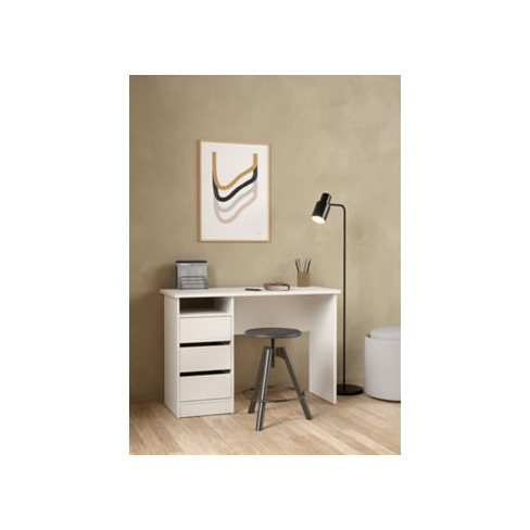 Secretária TVILUM Function Plus 3 Gavetas (Branco)