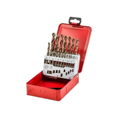 Estojo de 19 Brocas Metal FISCHER HSS-Co DIN338 1-10 - 19E