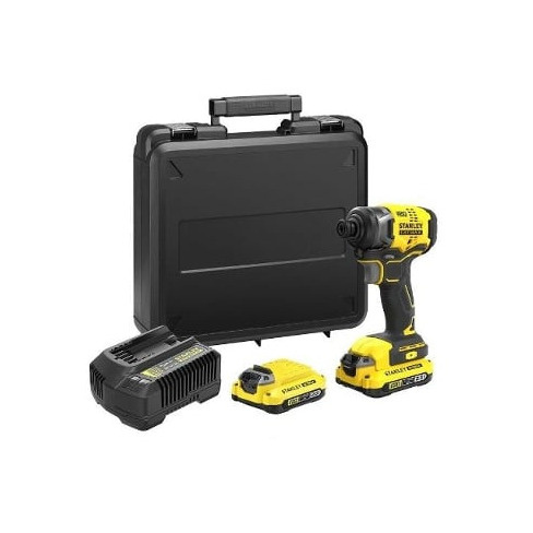 Aparafusadora-Berbequim STANLEY Impacto Sem Fio SFMCF810D2K-QW 2X 18V