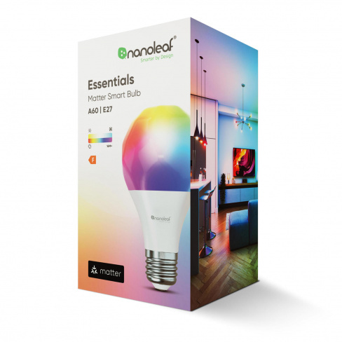 Nanoleaf - Lâmpada Essentials Smart Bulb A60/E27 matter