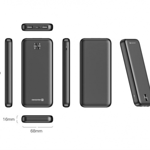 Swissten - Powerbank Power Line II 30.000 mAh