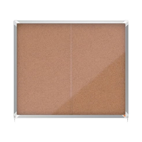 Suporte para Avisos NOBO  Vitrine com chave 15XA4  Porta 2 Folhas (Cortiça - Ma