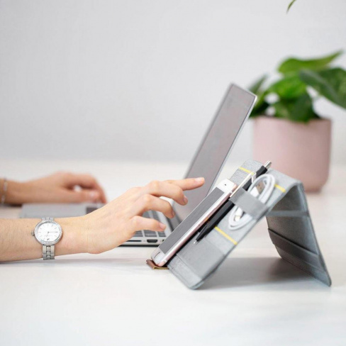 beblau - Fold 2-in-1 Desktop Organizer (steel grey)