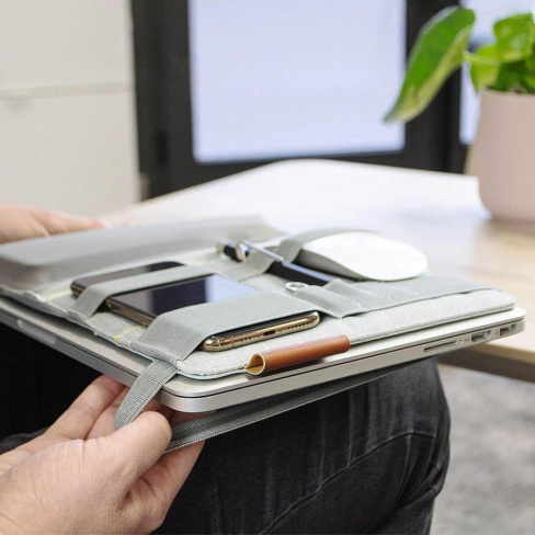 beblau - Fold 2-in-1 Desktop Organizer (steel grey)