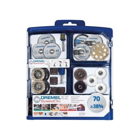 Conjunto de Acessórios DREMEL Ez Speedclic 70 Peças