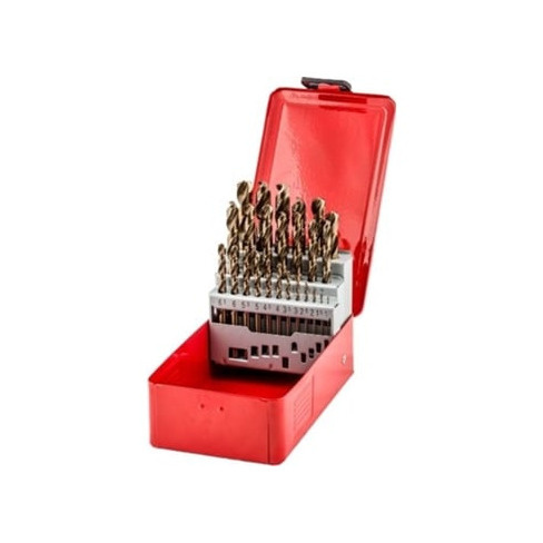 Estojo de 25 Brocas Metal FISCHER HSS-Co DIN338 1-13 - 25E