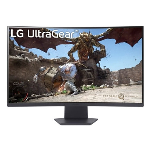 Monitor Gaming LG 32GS60QC-B - (32'' - LCD - QHD - 1 ms - Preto)