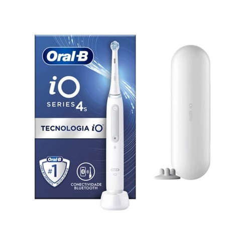 Escova Dentes Elétrica ORAL-B iO 4S Branca (1 Unidade)