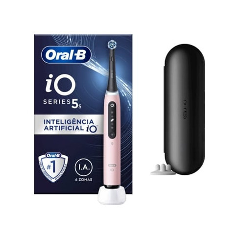 Escova Dentes Elétrica ORAL-B iO 5S Rosa (1 Unidade)