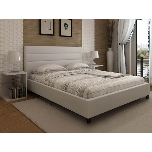 Cama de Casal CSD MDF e Pele Sintética Starlight (190x140 cm)