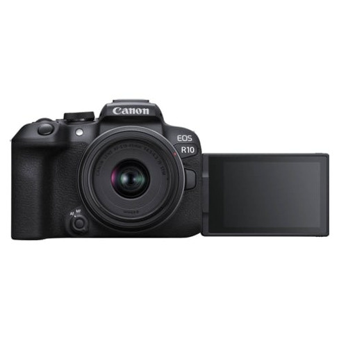 Kit Máquina Fotográfica CANON EOS R10 + RF-S 18 - 45mm f/3.5-6.3 IS STM (APS-C