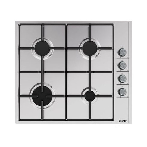 Placa de Gás KUNFT 4G KGH8853 (Gás Butano-Propano - 59 cm - Inox)