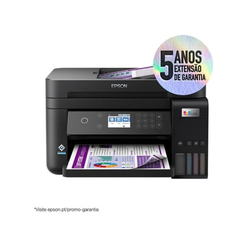 Impressora EPSON EcoTank ET-3850 (Jato de Tinta - Wi-Fi)
