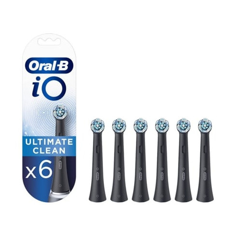 Recarga Escova Eléctrica Oral-B iO Ultimate Clean Preta (6 unidades)