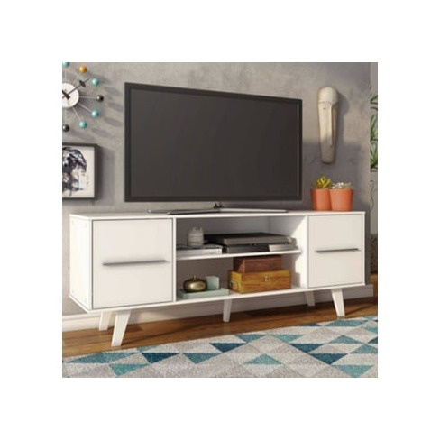 Móvel TV MOVIFLOR Billund Branco (136 x 54 x 39 cm)