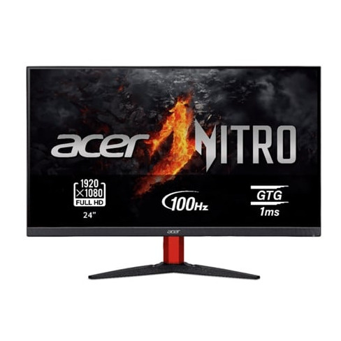 Monitor Gaming ACER Nitro KG242YEbmiix (23.8'' - Full HD - 1 ms - 100 Hz)