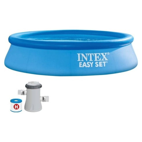Piscina Insuflável INTEX Circular Easy Set com Bomba de Filtro (1.250 L - PVC -