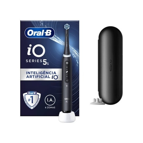 Escova Dentes Elétrica ORAL-B iO 5S Preta (1 Unidade)