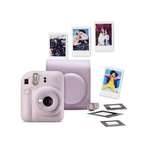 Kit Máquina Fotográfica Instantânea FUJIFILM Instax Mini 12 (Lilás)