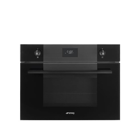 Forno Micro-ondas SMEG Linea SO4101M1B3 (40 L - 59.7 cm - Hidrolítico - Preto)