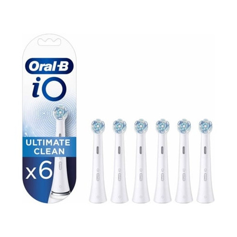Recarga Escova Eléctrica ORAL-B iO Ultimate Clean Branco (6 unidades)