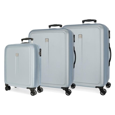 Conjunto de 3 Malas de Viagem ROLL ROAD Camboya Azul Claro (55/68/78cm - 37/72/1
