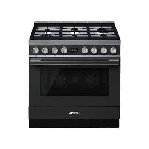 Fogão SMEG CPF9GPAN (115 L - Gás Natural - Preto)